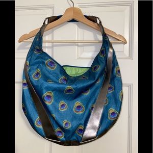 Lesportsac peacock print bag HTF RARE